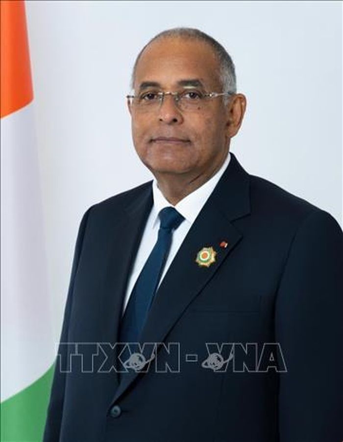 Chủ tịch Quốc hội nước Cộng hòa Côte d’Ivoire Patrick Achi. Ảnh: TTXVN phát