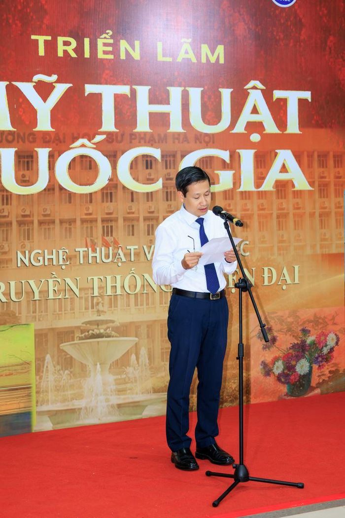 GS.TS Nguyễn Lân Hùng Sơn, Phó Hiệu trưởng trường Đại học Sư phạm Hà Nội, phát biểu.