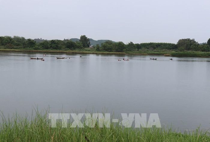 Hiện, vẫn còn hàng chục hộ dân ở xã An Phú (tỉnh Quảng Ngãi) sống bằng nghề cào Don. Ảnh: Phạm Cường - TTXVN