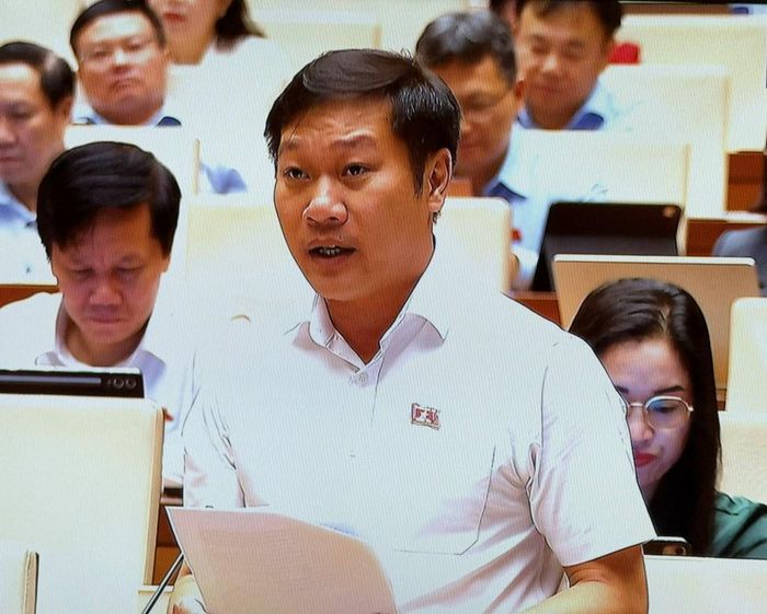 Đại biểu Nguyễn Khánh Vũ (Đoàn Quảng Trị). Ảnh: Thu Hằng/Bnews/vnanet.vn
