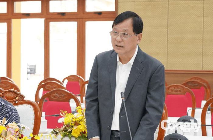 Đại diện liên danh phát biểu tại buổi làm việc.
