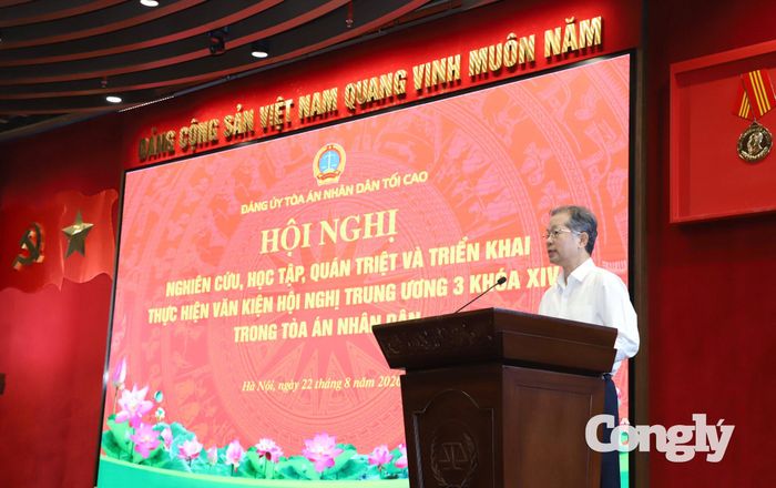 Đồng chí Nguyễn Văn Quảng kết luận hội nghị