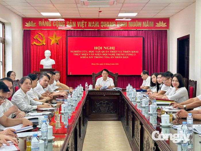 Điểm cầu TAND tỉnh Hưng Yên