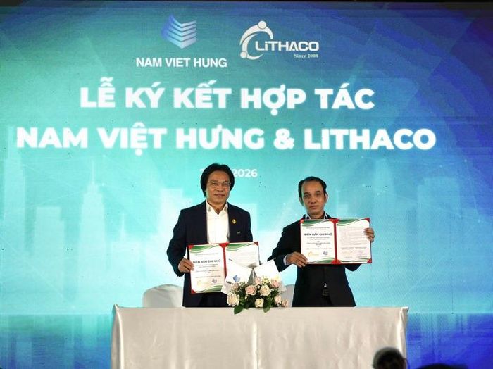 Lễ ký kết hợp tác chiến lược giữa Nam Việt Hưng và Lithaco trong khuôn khổ sự kiện