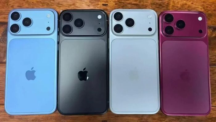 Các phiên bản màu dự kiến của iPhone 18 Pro. Ảnh: Sonny Dickson