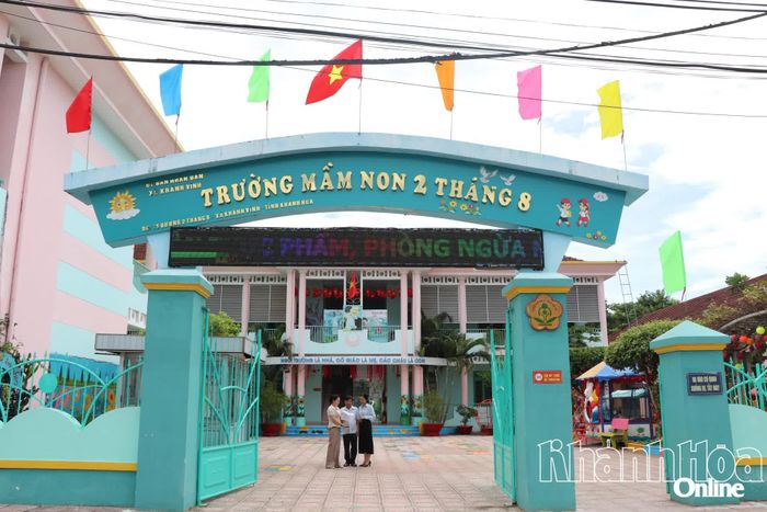 Trường Mầm non 2 tháng 8 (xã Khánh Vĩnh).