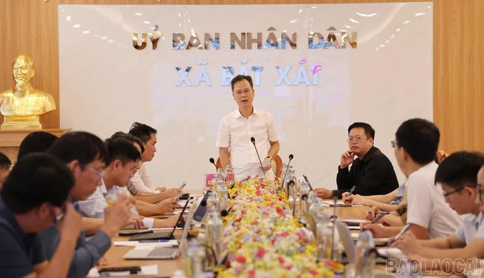 Đồng chí Nguyễn Thành Sinh - Phó Chủ tịch UBND tỉnh kết luận cuộc làm việc.