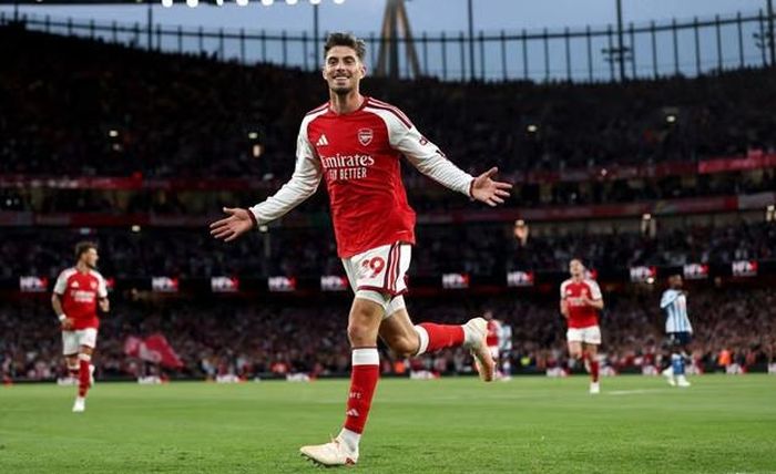 Havertz khai hỏa cho Arsenal ở mùa giải mới tại Ngoại hạng Anh.