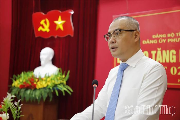 Đồng chí Bí thư Tỉnh ủy Phạm Đại Dương phát biểu tại buổi lễ.