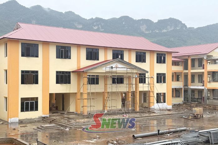 Các hạng mục dự án Trường phổ thông nội trú liên cấp Tiểu học - THCS xã Chiềng Sơn.