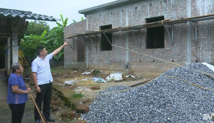 Căn nhà dự kiến hoàn thành trong năm 2026 của gia đình bà Hoàng Thị Liên.