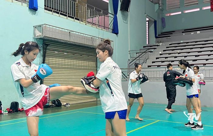 Một buổi tập luyện của VĐV bộ môn Muay.