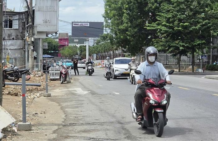 Tuyến đường Bà Triệu đang được mở rộng tạo thêm không gian phát triển.