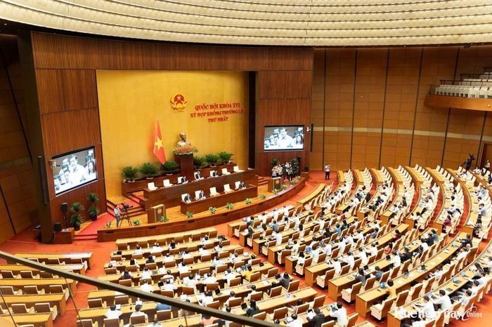 Toàn cảnh phiên họp sáng 22/8. Ảnh: Đoàn ĐBQH thành phố cung cấp 