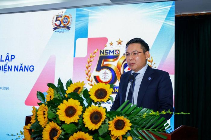 Ông Nguyễn Mạnh Tùng - Giám đốc Trung tâm Điều độ hệ thống điện miền Nam phát biểu tại sự kiện