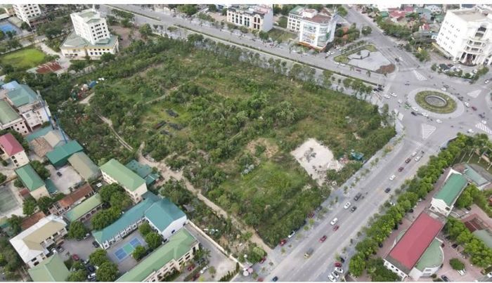 Khu "đất vàng" CTCP Đầu tư thương mại Hà Nội Xanh trúng đấu giá 829 tỷ đồng. Ảnh Báo Đầu tư