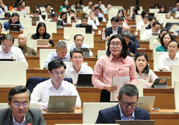 ĐBQH Phan Thị Thúy Linh (Đà Nẵng). Ảnh: Khánh Duy