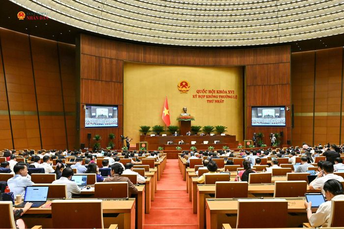 Toàn cảnh phiên họp Quốc hội chiều 21/8. Ảnh: Thủy Nguyên