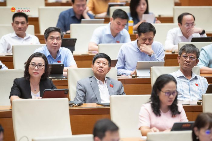 Các đại biểu tham dự phiên thảo luận tại hội trường. Ảnh: Phạm Thắng