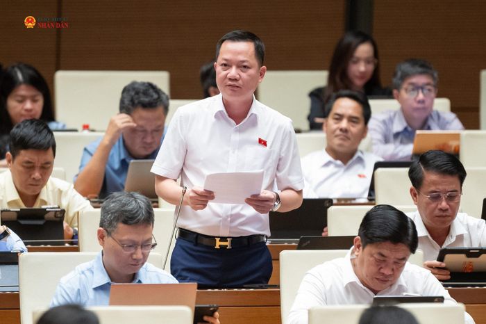 ĐBQH Trịnh Xuân An (TP. Đồng Nai) phát biểu. Ảnh: Phạm Thắng