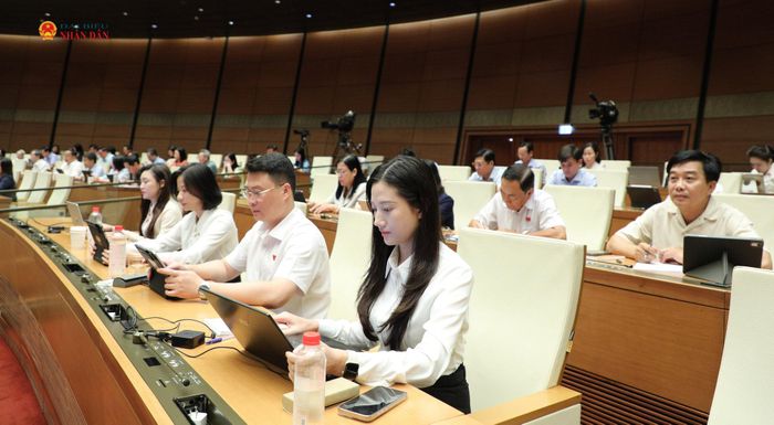 Các đại biểu tham dự phiên họp. Ảnh: Khánh Duy