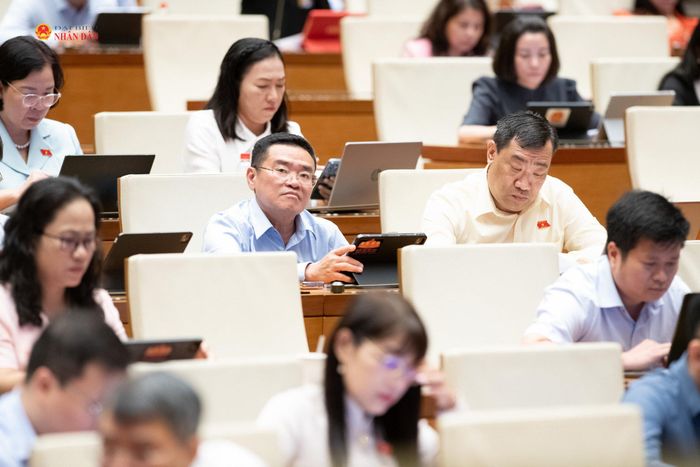 Các đại biểu tham dự phiên họp. Ảnh: Lâm Hiển