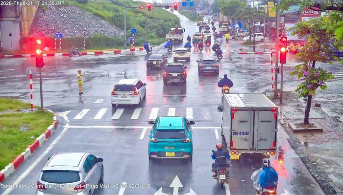 Hình ảnh từ hệ thống camera AI trên các tuyến giao thông