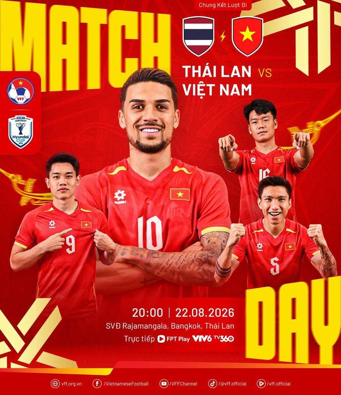 Đội tuyển Việt Nam sẽ chiến đấu với niềm tự hào của nhà đương kim vô địch. Nguồn: VFF