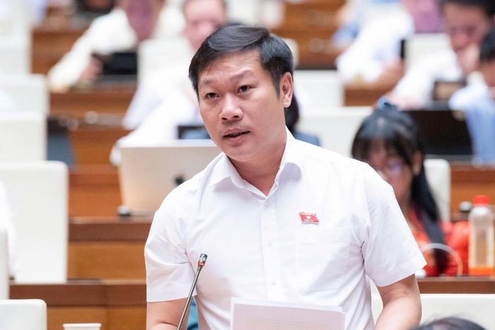 Đại biểu Nguyễn Khánh Vũ (Đoàn Quảng Trị). Ảnh: Media Quốc hội