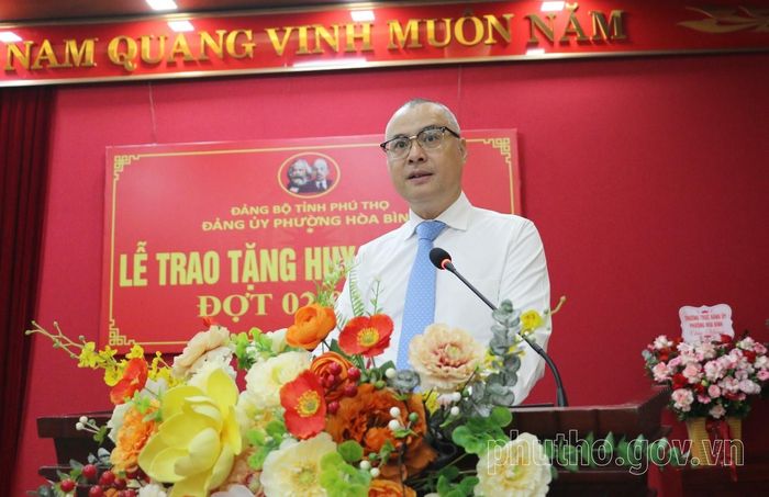 Bí thư Tỉnh ủy Phạm Đại Dương phát biểu tại buổi lễ. (Nguồn ảnh: Cổng thông tin điện tử tỉnh Phú Thọ)