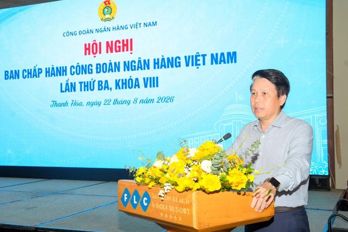 Phó Thống đốc NHNN, Chủ tịch Công đoàn NHVN Phạm Tiến Dũng nhấn mạnh hiệu quả hoạt động công đoàn phải được đánh giá bằng mức độ hài lòng, sự tin tưởng của đoàn viên, người lao động đối với tổ chức Công đoàn