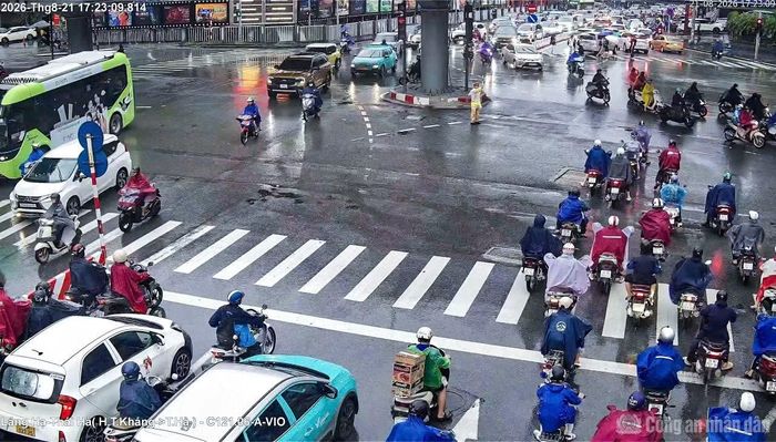 Hình ảnh từ hệ thống camera AI trên các tuyến giao thông