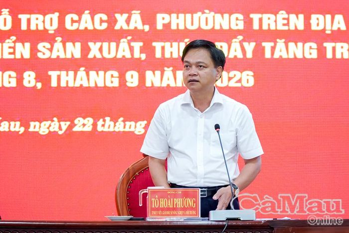 Ông Tô Hoài Phương, Giám đốc Sở Nông nghiệp và Môi trường tỉnh Cà Mau, đề nghị các địa phương khẩn trương tháo gỡ điểm nghẽn giải ngân vốn đầu tư công.