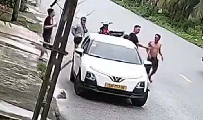 Hiện trường xảy ra vụ việc.