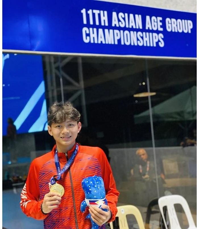 Tuyển thủ Dương Văn Hoàng Quy giành thêm 1 suất dự Olympic trẻ 2026 cho bơi Việt Nam. Ảnh Hà Ngân