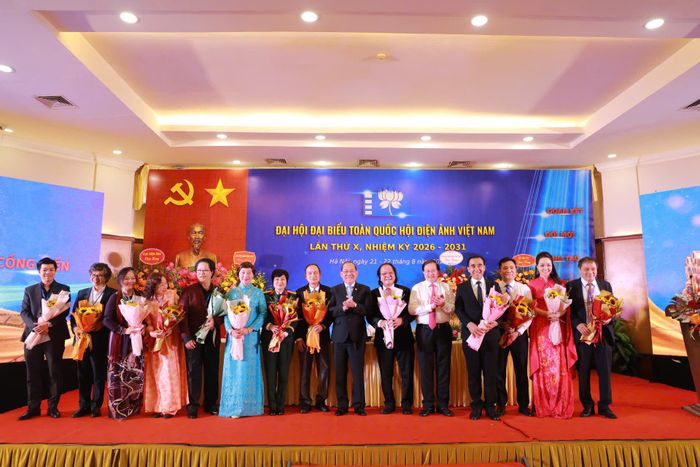 Ban Chấp hành Hội Điện ảnh Việt Nam khóa X, nhiệm kỳ 2026-2031 ra mắt. Ảnh: Lan Nhi