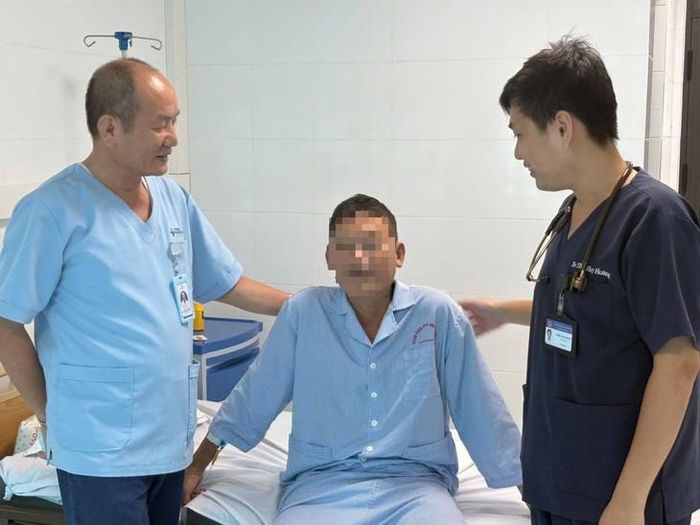 Sau 3 ngày được hồi sức, phẫu thuật và điều trị tích cực, sức khỏe bệnh nhân cải thiện rõ rệt. Ảnh: BVCC