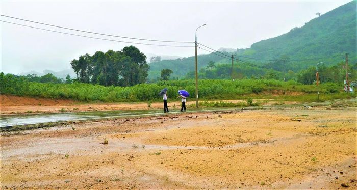 Một góc khu bố trí tái định cư cho người dân xã Phú Ninh đã hoàn thành. Ảnh: CĐ.