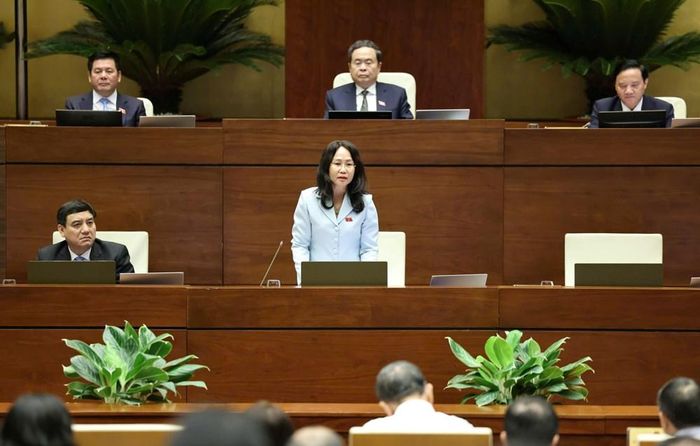 Bộ trưởng Bộ VHTTDL Lâm Thị Phương Thanh phát biểu tại phiên thảo luận