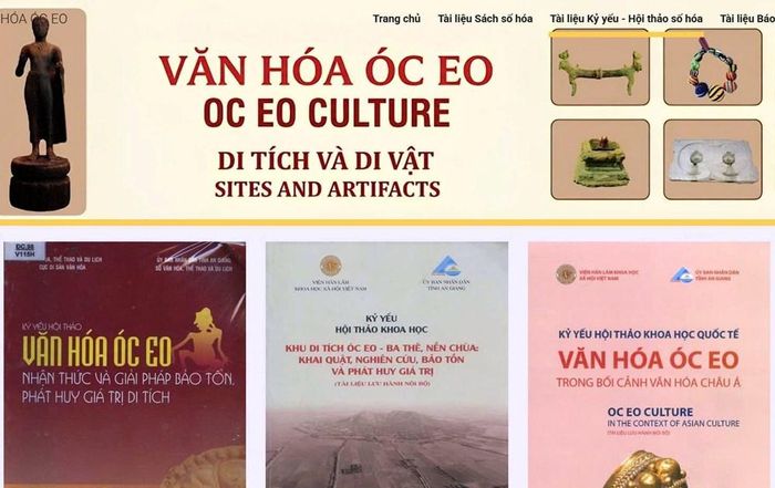 Thư viện tỉnh An Giang ra mắt chuyên mục “Văn hóa Óc Eo” trên website: https://thuvien.angiang.gov.vn/