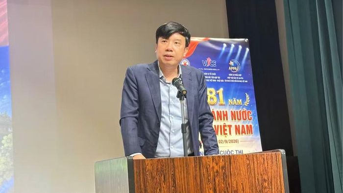 Tổng Lãnh sự Việt Nam tại Osaka Nguyễn Trường Sơn phát biểu tại chương trình. (Ảnh: Ban tổ chức cung cấp)