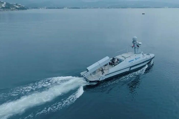  USV MARLIN được trang bị hệ thống triển khai thủy lôi đáy biển thông minh MALAMAN. Ảnh: Anadolu   