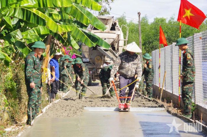  Giúp địa phương trên địa bàn xây dựng nông thôn mới.