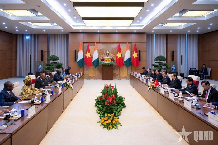 Quang cảnh cuộc hội đàm.
