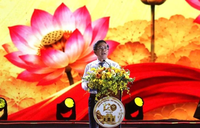 Phó Chủ tịch UBND TP Đà Nẵng Trần Nam Hưng phát biểu tại lễ kỷ niệm.