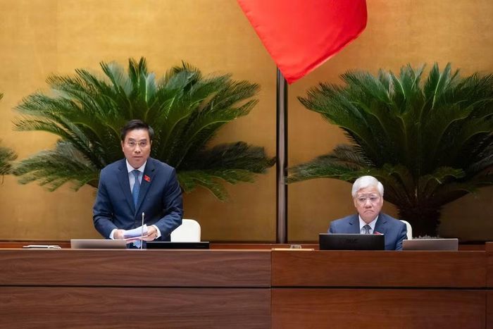 Phó Chủ tịch Quốc hội, Thượng tướng Nguyễn Doãn Anh điều hành nội dung phiên làm việc (ảnh QH).