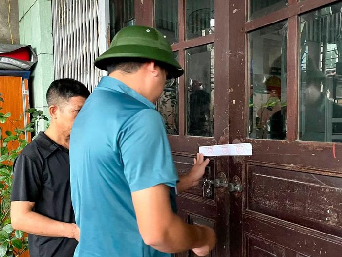 Niêm phong địa điểm có nguy cơ sạt lở, nguy hiểm tính mạng.
