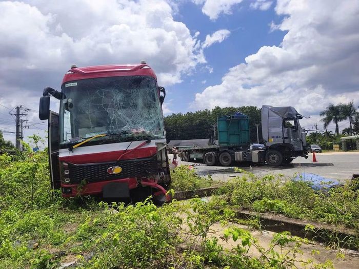 Hiện trường vụ tai nạn (Ảnh: Người dân cung cấp).