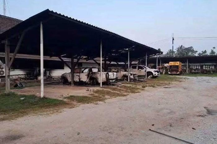 Hình ảnh thiệt hại tại Narathiwat. (Ảnh: Bangkok Post)