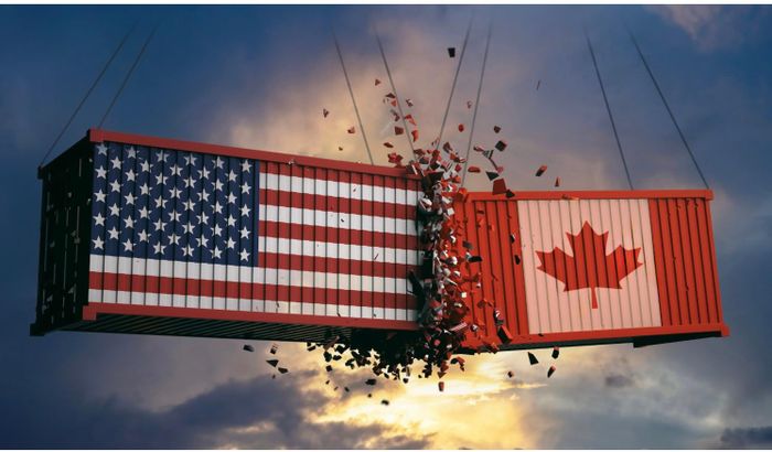 Mỹ tuyên bố áp thuế 50% và Canada thề đáp trả. Ảnh: Shutterstock